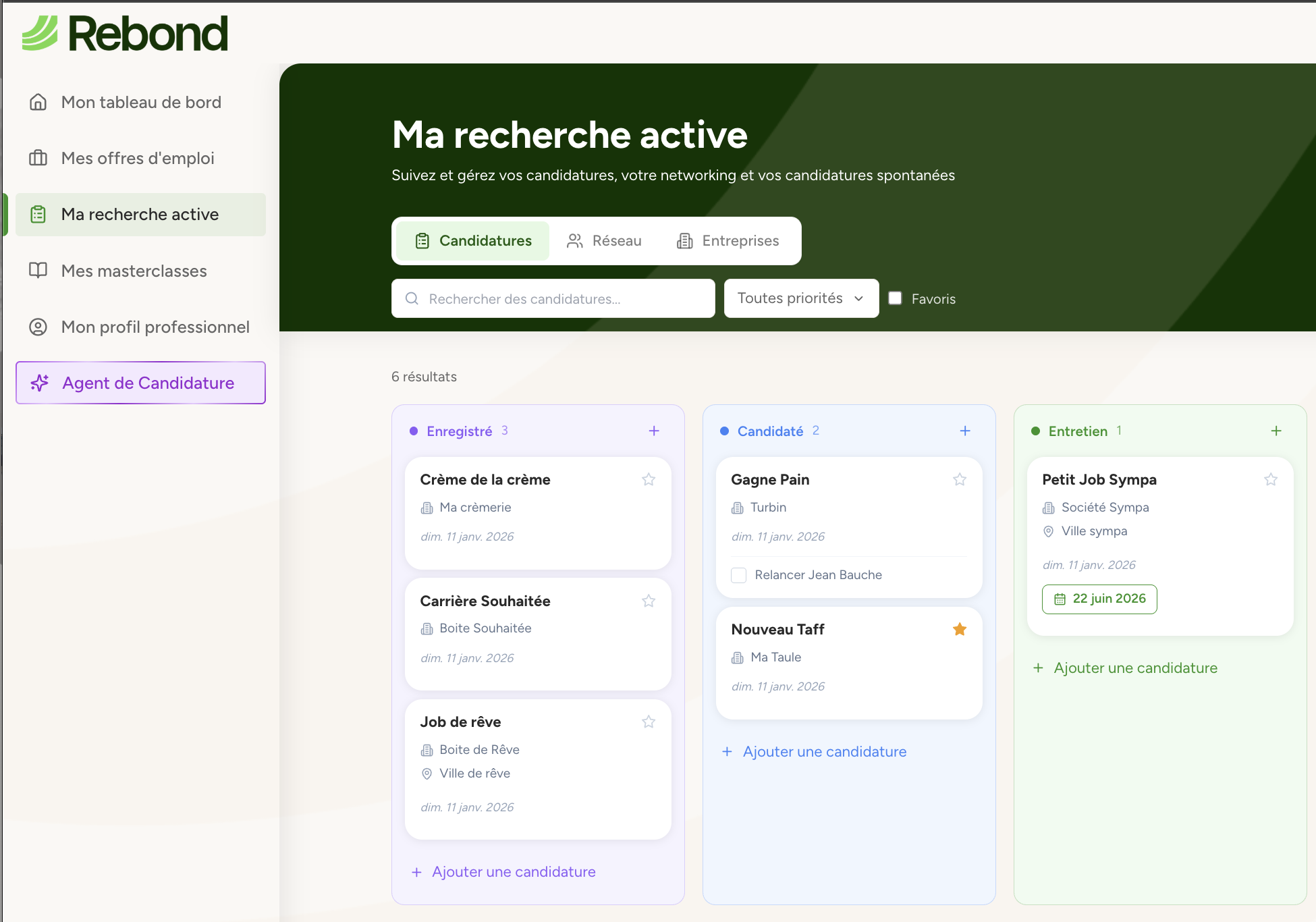 Chercher un emploi avec un tableau Excel, ça peut dépanner.